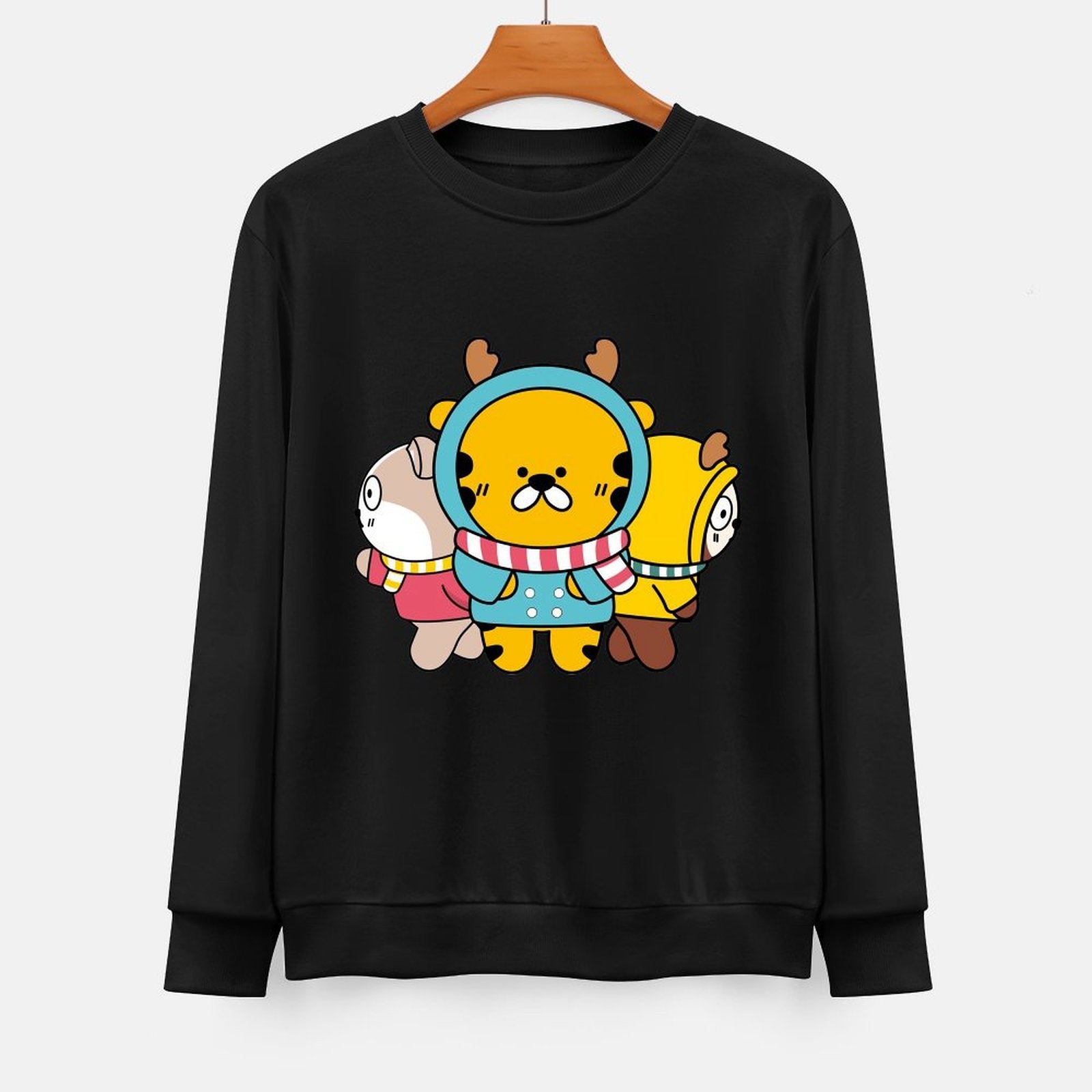 Front Patterned Long Sleeve TopEssentialFit Printed